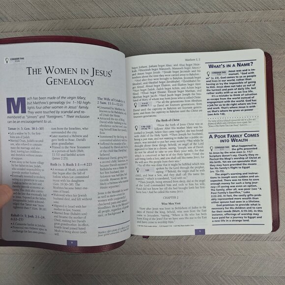 The Word In Life Study Bible New Testament Edition NKJV Red Genuine Leather 1993 - Picture 9 of 12